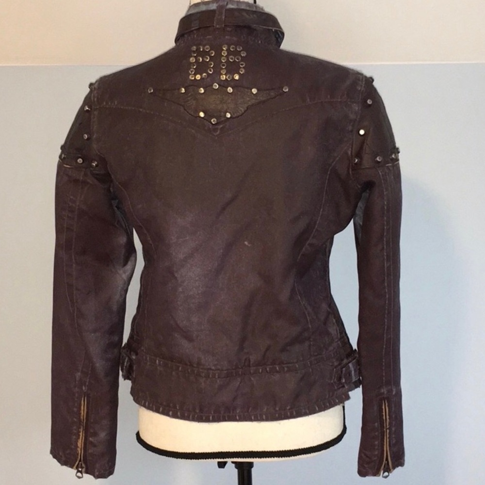 Unique Distressed Bomber Jacket - image 2